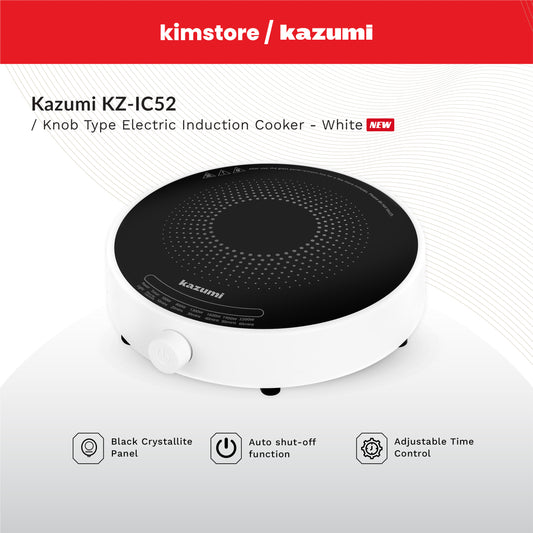[OPEN BOX] Kazumi KZ-IC52 Knob Type Electric Round Induction Cooker 2200W