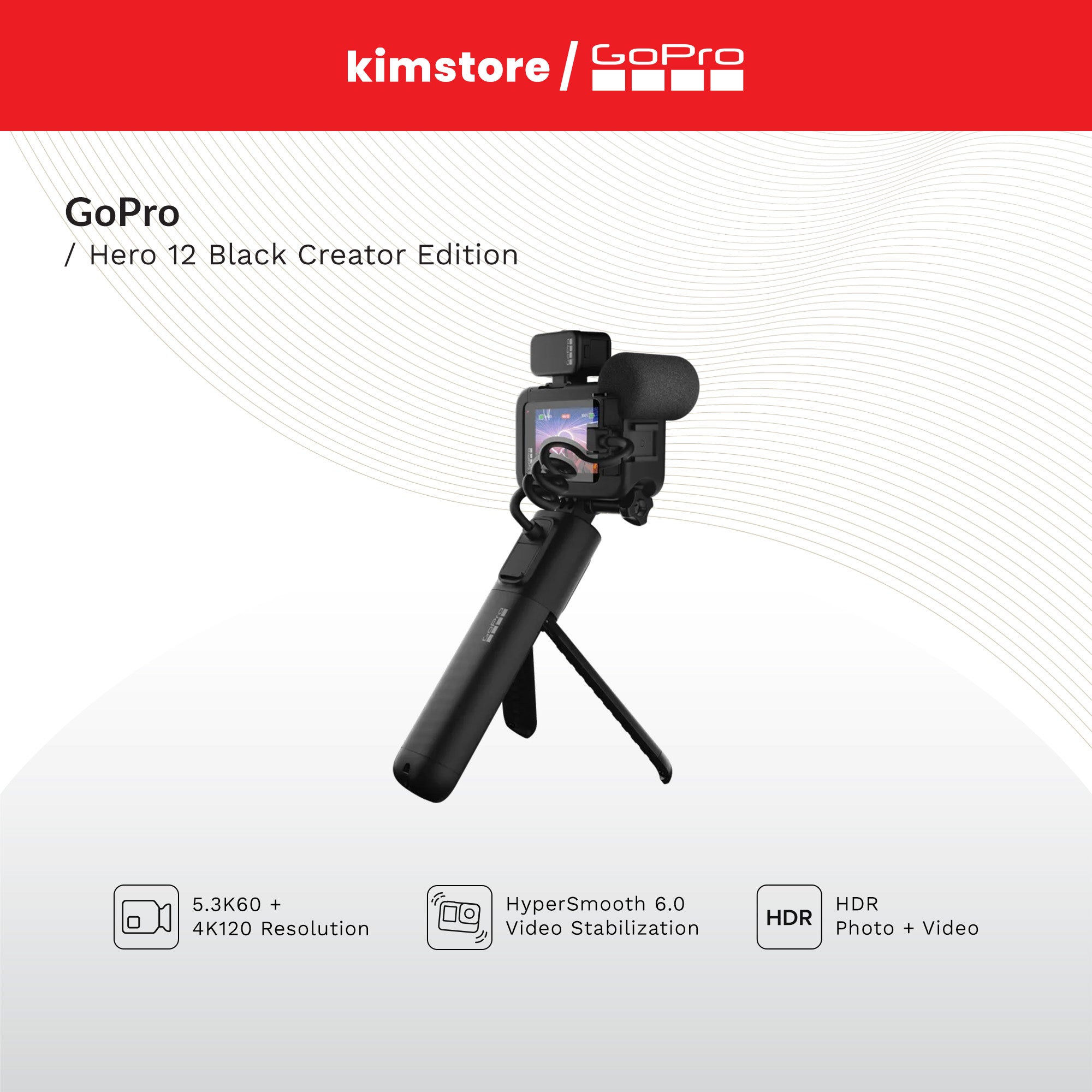 Go Pro Hero 12 Black Creator Edition - Black