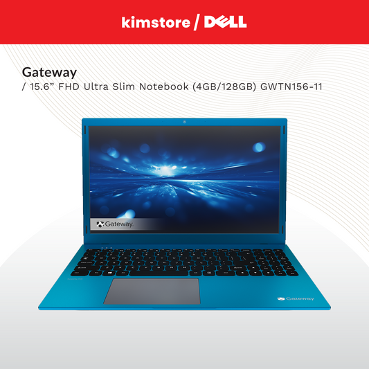 GATEWAY 15.6" Pentium FHD Ultra Slim Notebook 4gb/128gb GWTN156-11 Blue