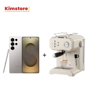 with freebie samsung galaxy s25 ultra 12gb 512gb sm s9380 titanium gray kazumi kz 801 brewmaster 1 8l retro espresso machine with milk frother classic cream