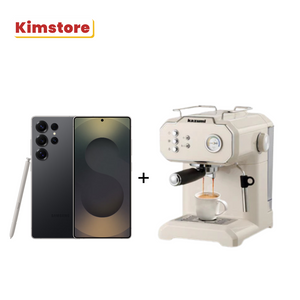 with freebie samsung galaxy s25 ultra 12gb 512gb sm s9380 titanium black kazumi kz 801 brewmaster 1 8l retro espresso machine with milk frother classic cream