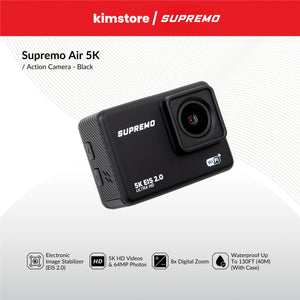 supremo air 5k action camera black