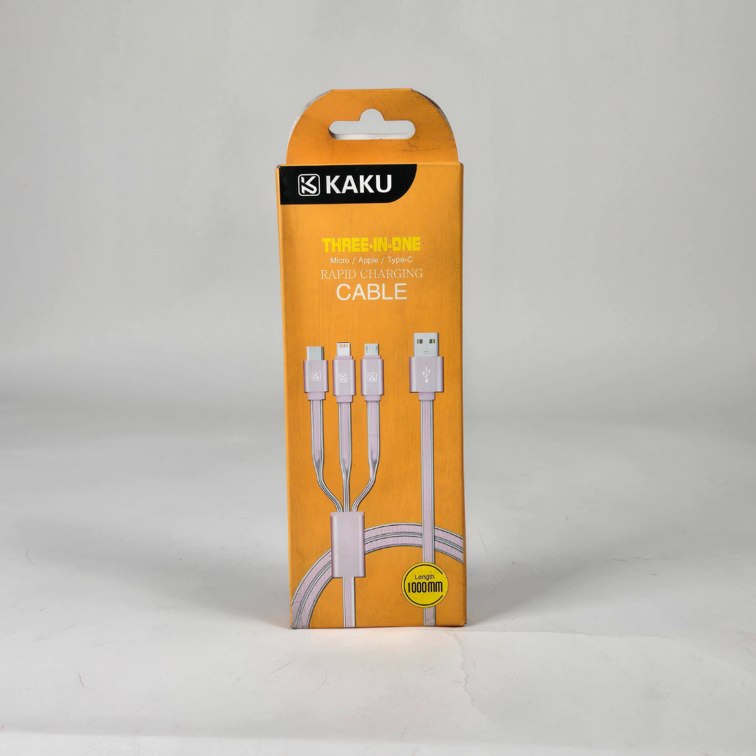 kaku baichuan ksc 088 type 3in1 charging/data cable silver