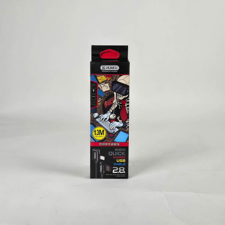 kaku 1.3m audio quick ksc 043 charge usb lightning cable black