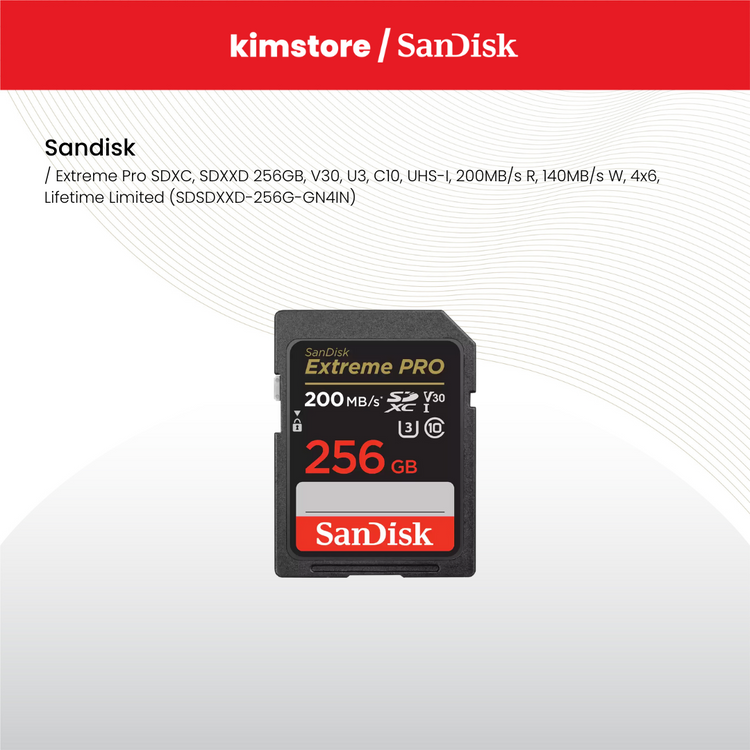 sandisk extreme pro sdxc sdxxd 256gb sdsdxxd 256g gn4in