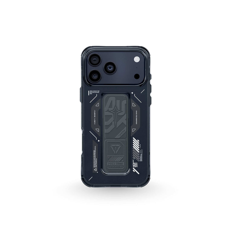skinarma ip 17 pro 2025 6.3" helio mag charge + grip stand graphite