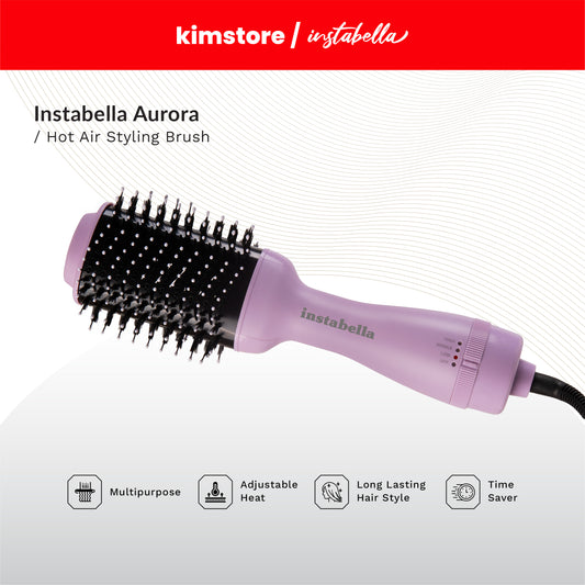 [OPEN BOX] Instabella Hot Air Brush, One Step Hair Dryer & Styler & Volumizer Multi-functional High-Power