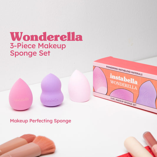 Instabella Wonderella 3-Piece Makeup Sponge Set - Colorful
