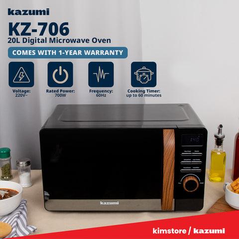 Kazumi KZ-706 20L Digital Microwave Oven