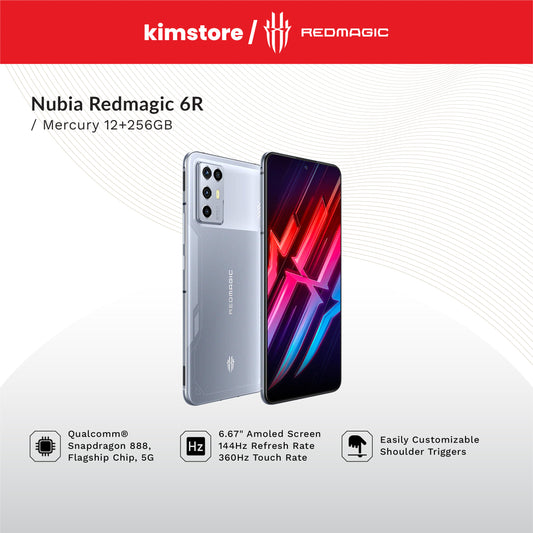 BUNDLE : NUBIA RedMagic 6R (12GB/256GB) + NUBIA TWS Gaming Earbuds
