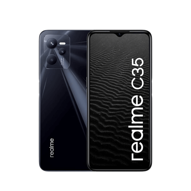 realme c35 4gb/64gb glowing black