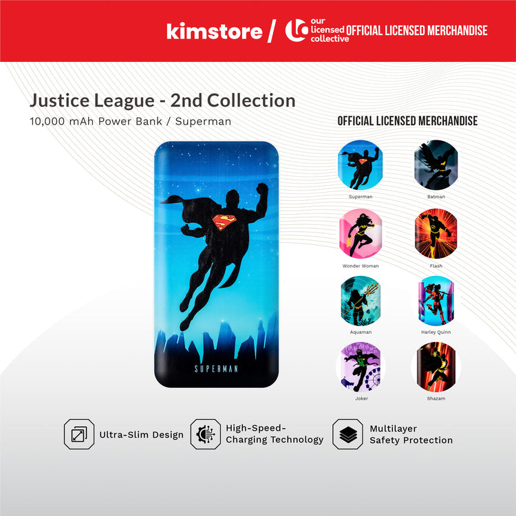 justice league 10,000mah 2nd collection powerbank wonder woman