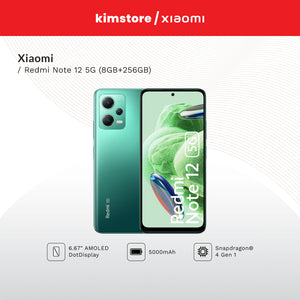 xiaomi redmi note 12 5g 8gb256gb onyx gray