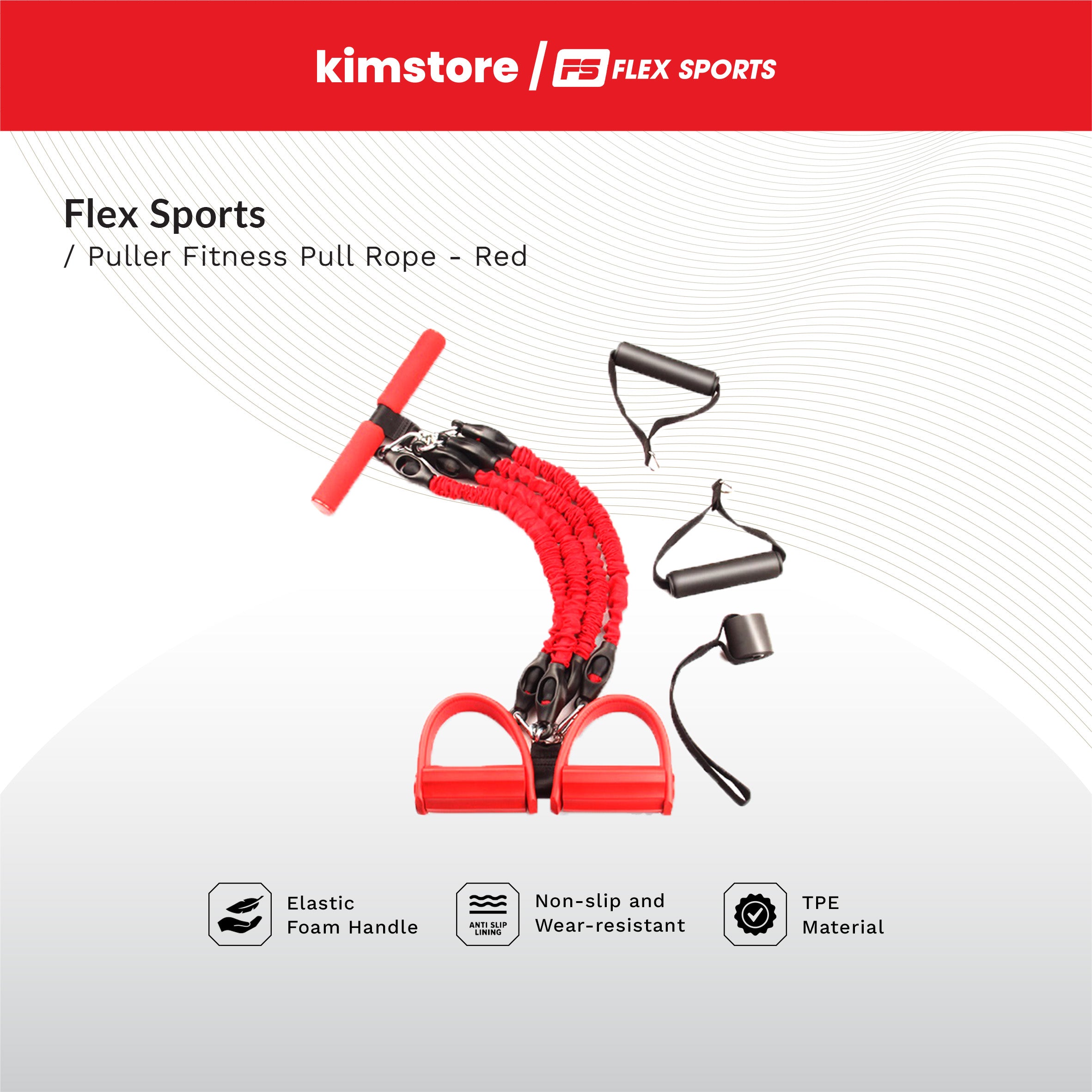 Flex Sports Puller Fitness Pull Rope