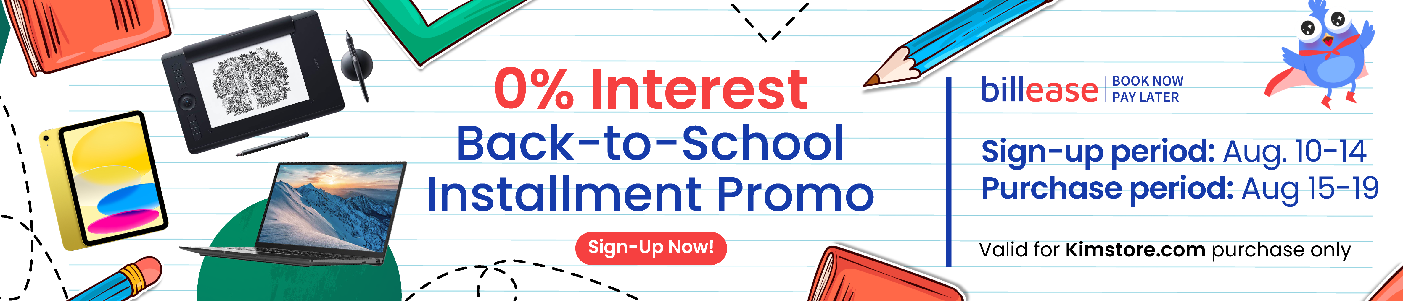 Back to School Installment Promo