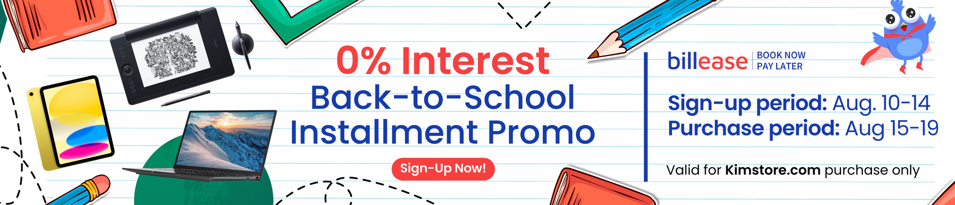 Back to School Installment Promo