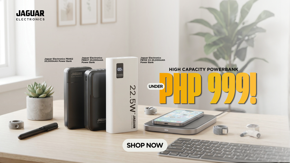 Jaguar Electronics 20,000mAh Powerbanks Under PHP 1K!