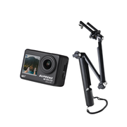 [Bundle] Supremo Ace 4K Dual Display Waterproof Action Camera + Accessories