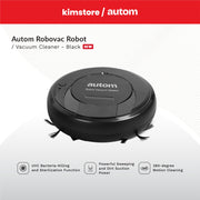 autom robovac robot vacuum cleaner black