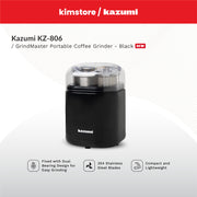 kazumi kz 806 grindmaster portable coffee grinder black