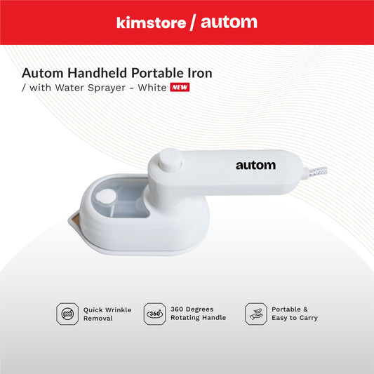 AUTOM Handheld Portable Iron with Water Sprayer
