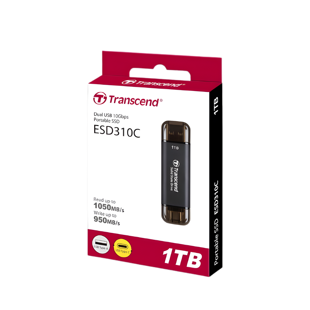 Transcend External SSD ESD310C USB 3.1 Gen 2 10Gbps