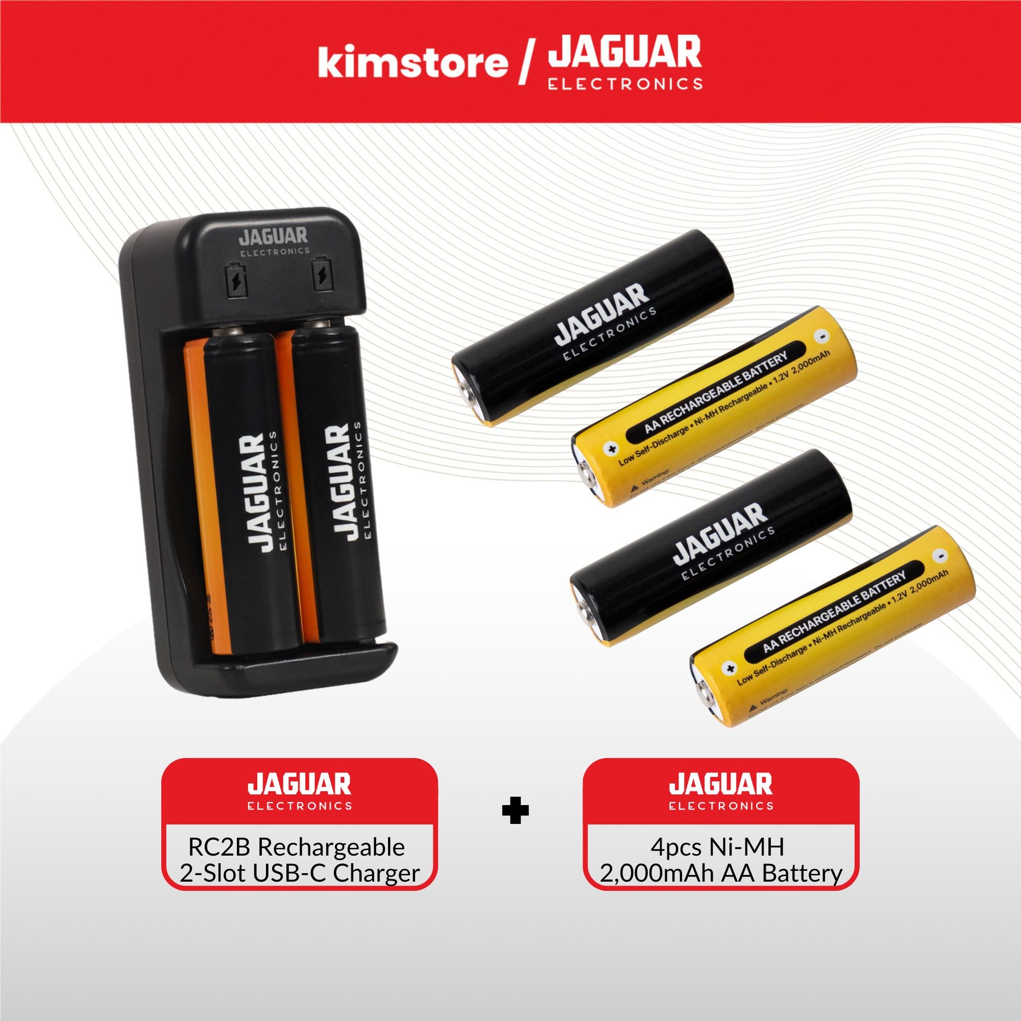 Bundle: Jaguar Electronics Battery Charger No. 2