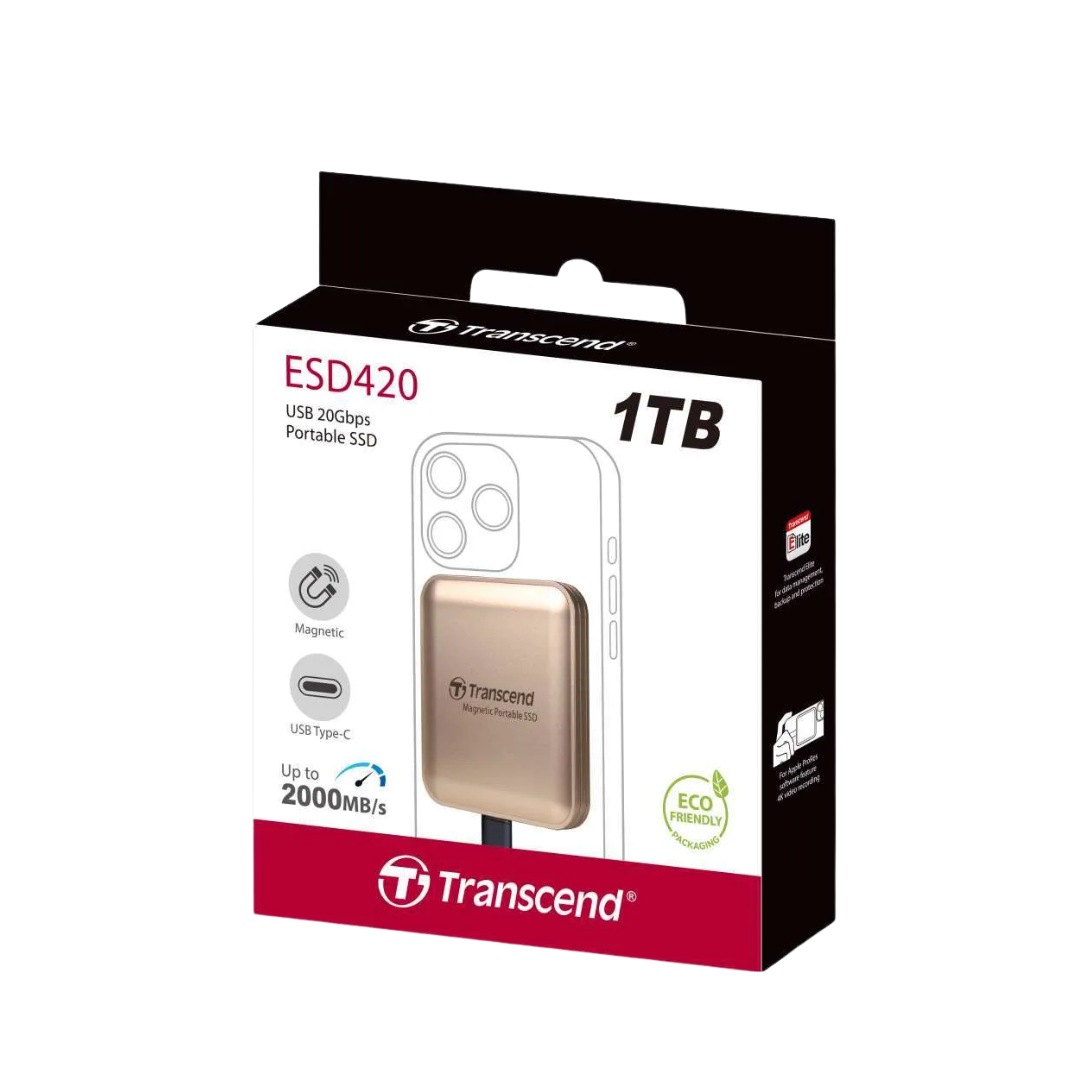 Transcend External SSD ESD420G R2,000/W2,000 USB Type-C