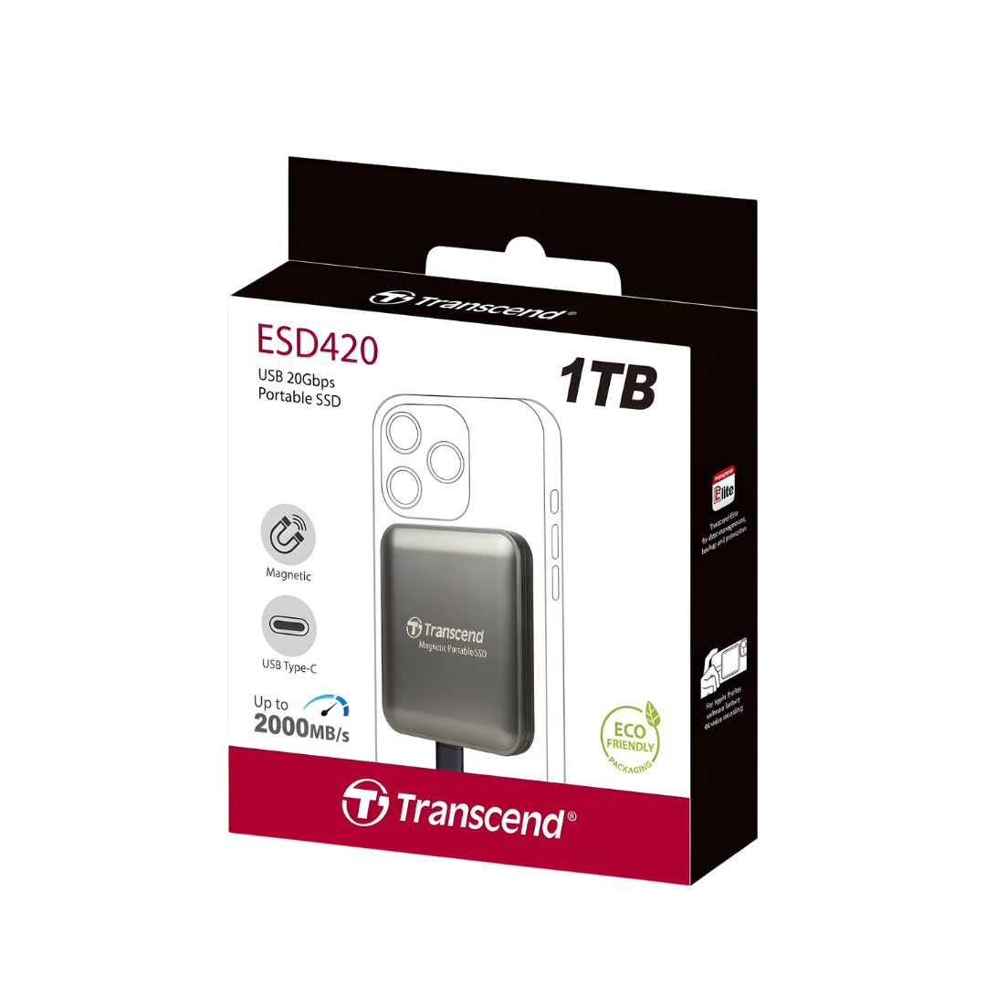 Transcend External SSD ESD420G R2,000/W2,000 USB Type-C