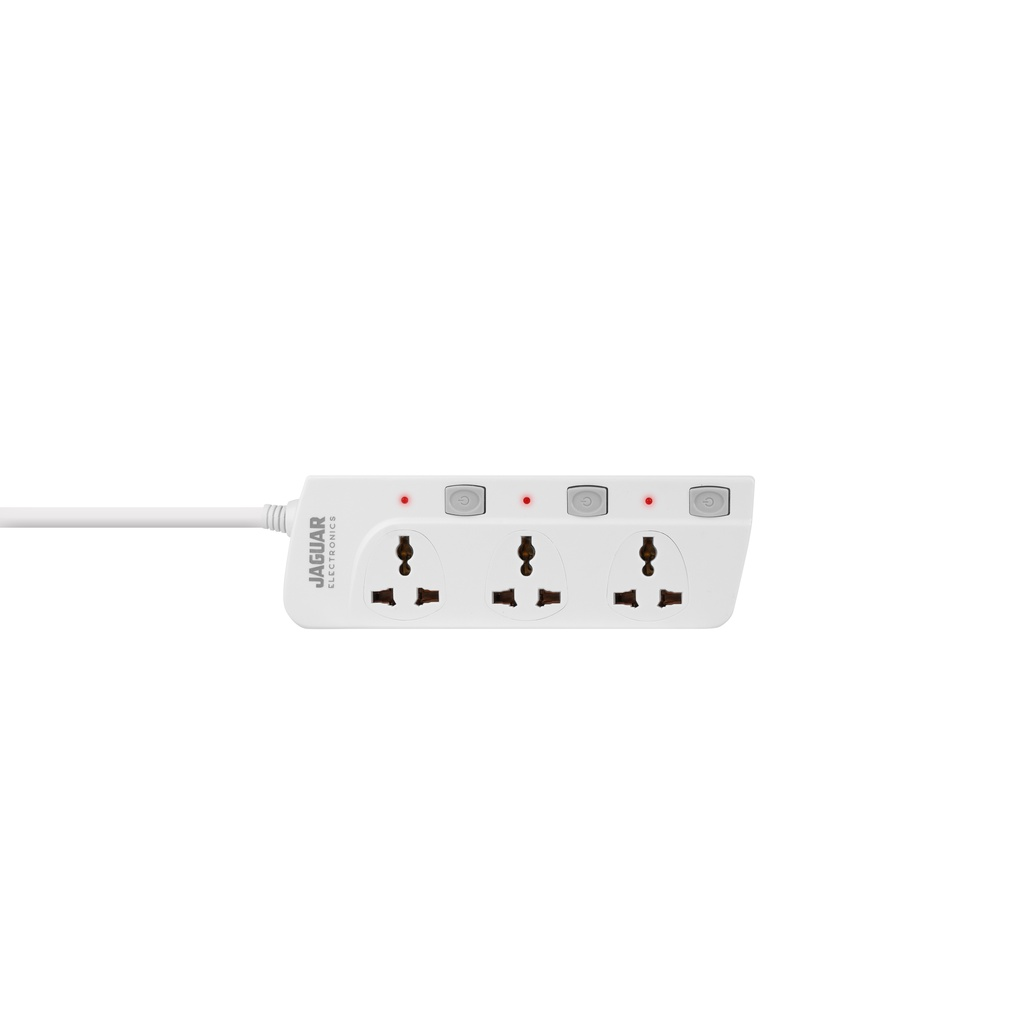 [Open Box] [B] Jaguar Electronics Ps-41Gs Power Strip 4-Gang With 1 Switch - White