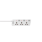 [Open Box] [B] Jaguar Electronics Ps-41Gs Power Strip 4-Gang With 1 Switch - White