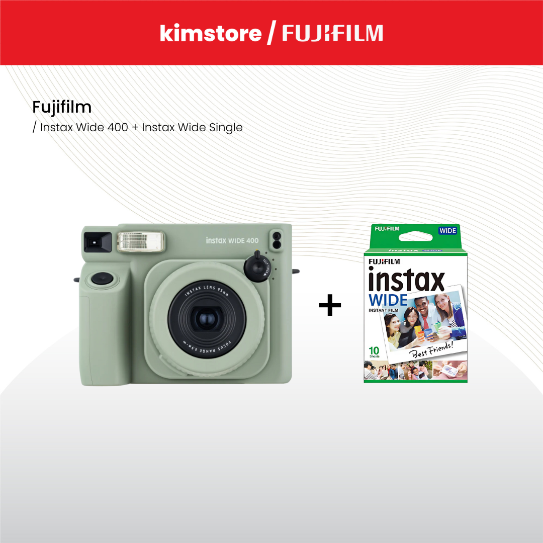 Bundle: Fujifilm Instax Wide 400 + [free] Fujifilm Instax Wide Single