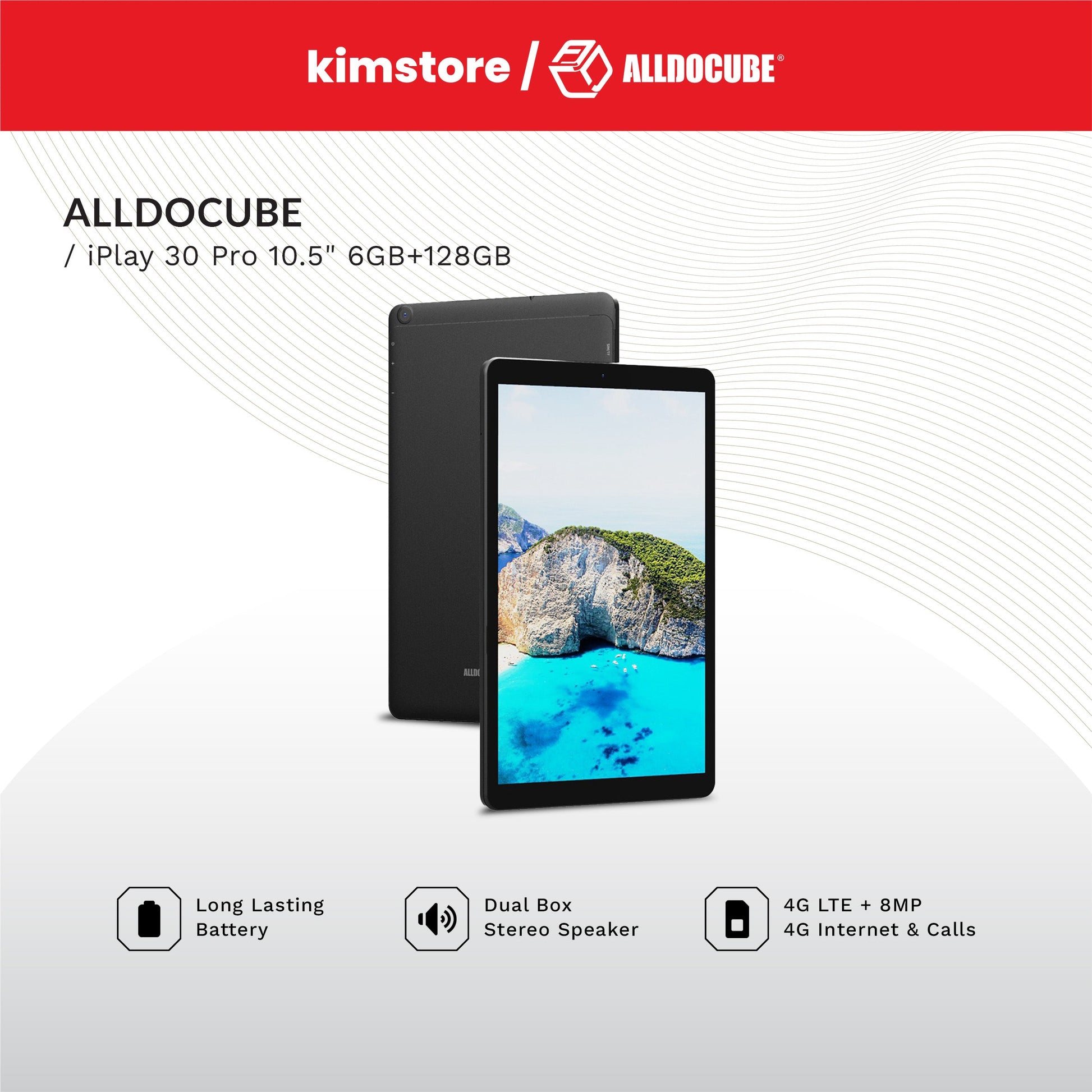 open box alldocube iplay 30 pro 6+128gb lte tablet with pen