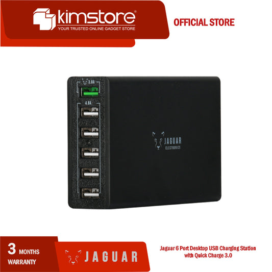 Jaguar 6 Port Desktop USB Charging Station with Quick Charge 3.0 - Kimstore