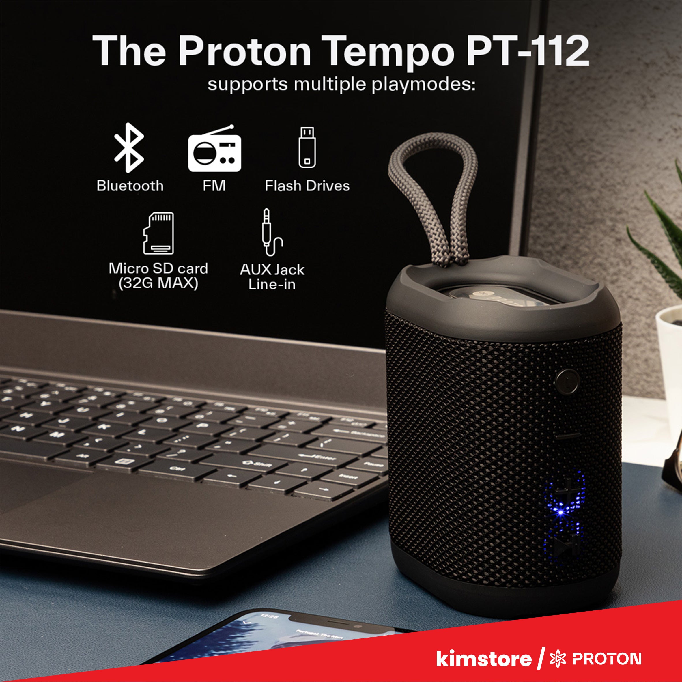 PROTON Tempo PT-112 Hi-Fi Wireless Speaker
