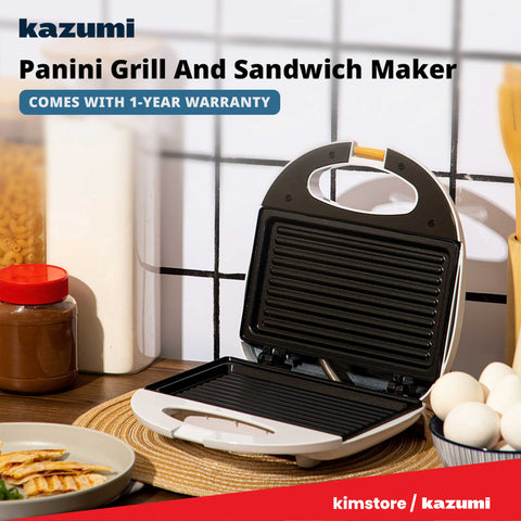 KAZUMI KZ-306 Panini Grill and Sandwich Maker