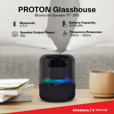 Proton Glasshouse Bluetooth Speaker PT-360