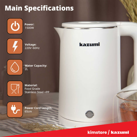 KAZUMI KZ-KT4 2L Electric Kettle