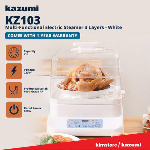 Kazumi KZ-103 Multi-Functional Electric Steamer 3 Layers 800W