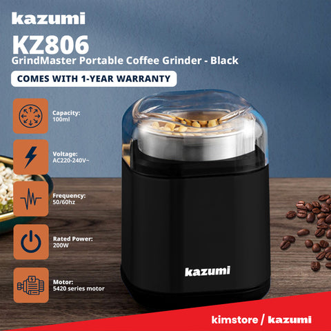 Kazumi KZ-806 GrindMaster Portable Coffee Grinder