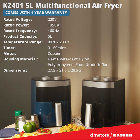 Kazumi KZ-401 5.0L Multifunctional Air Fryer