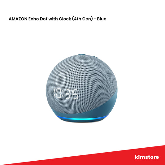 AMAZON Echo Dot with Clock (4th Gen) - Blue