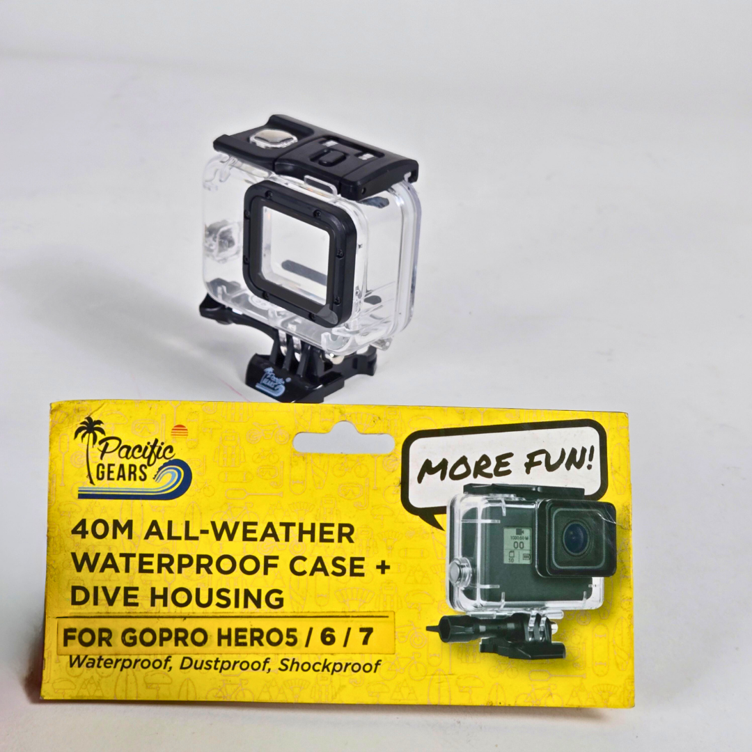 pacific gears waterproof case for gopro hero 5 clear 7day wty