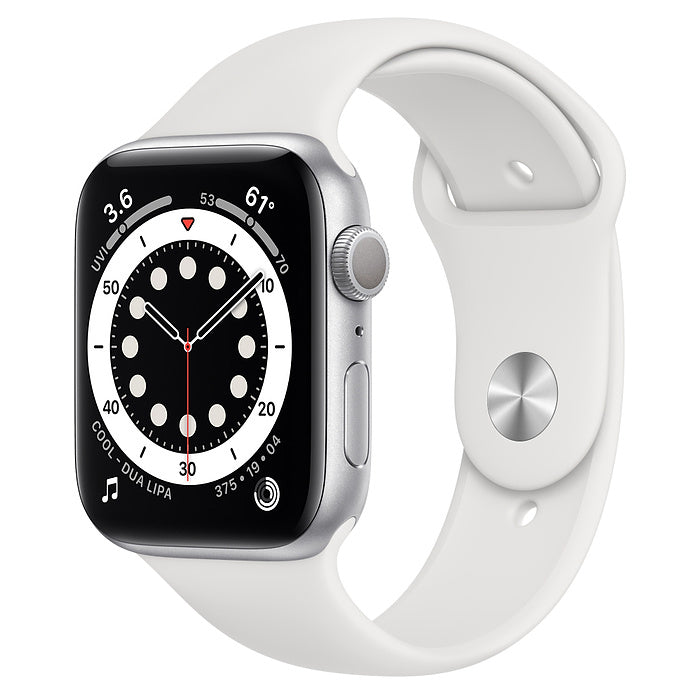 [OPEN BOX] APPLE Watch Series 6 GPS (44mm) (M00D3) Silver Aluminium Case with White Sport Band
