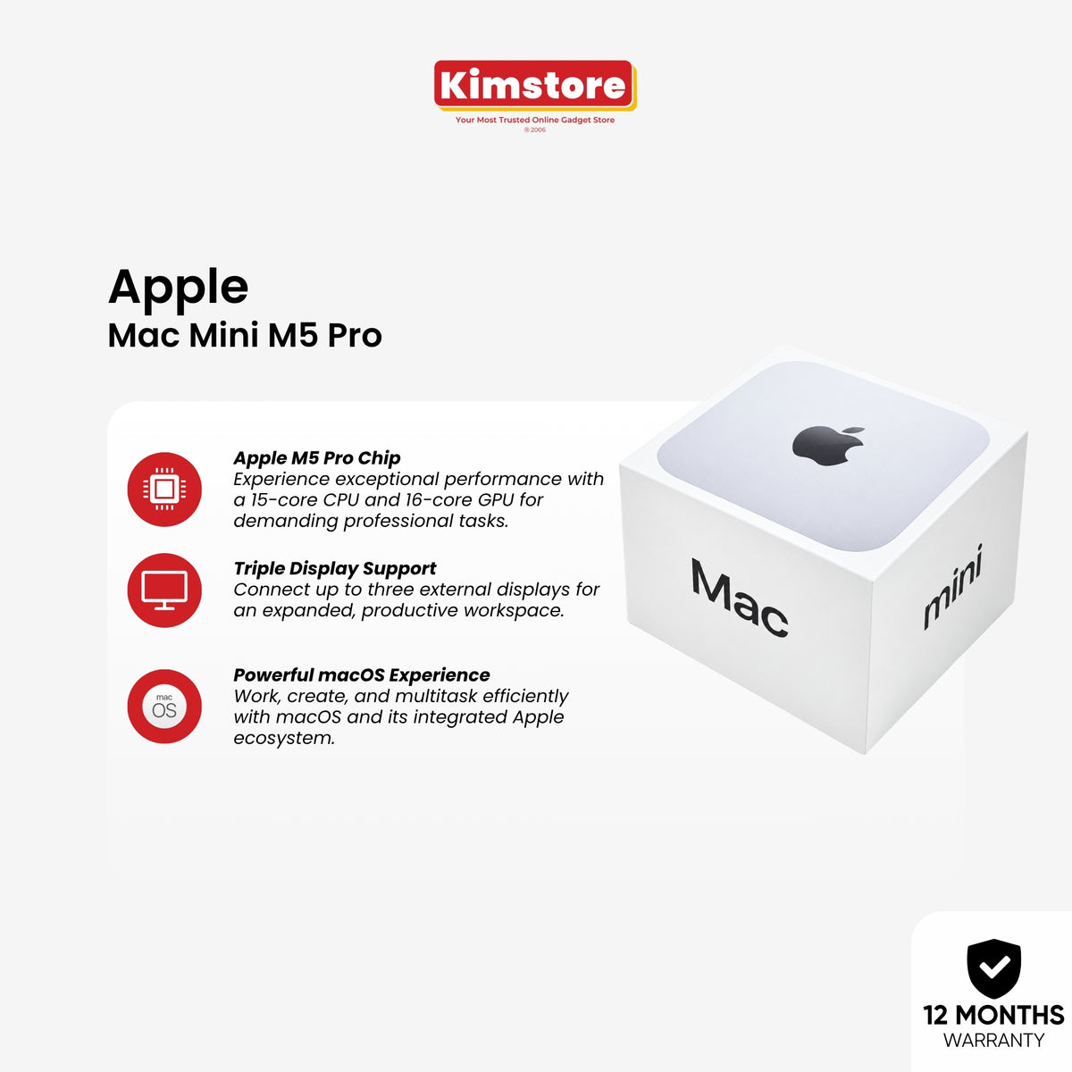 APPLE Mac mini M5 Pro (24+512) Silver