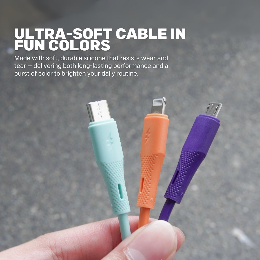 Jaguar Electronics CG30 2.4A 1 Meter Fast Charging Data Silicone Cable