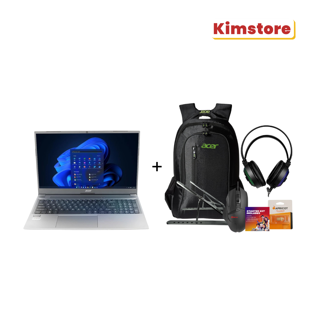 [Bundle] ACER Aspire Lite 15.6" IPS FHD AMD Ryzen 7-5700U (16GB/ 512GB) - Silver + Accessories
