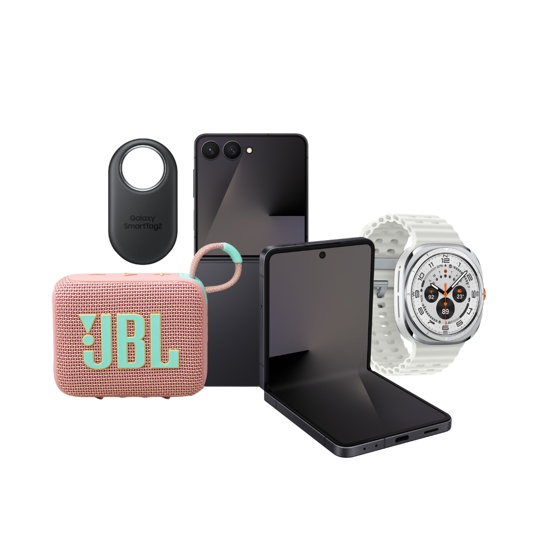 [Bundle] Samsung Galaxy Z Flip 7 + Galaxy Watch Ultra + JBL Harman Go4 Portable BT Speaker + Galaxy SmartTag2