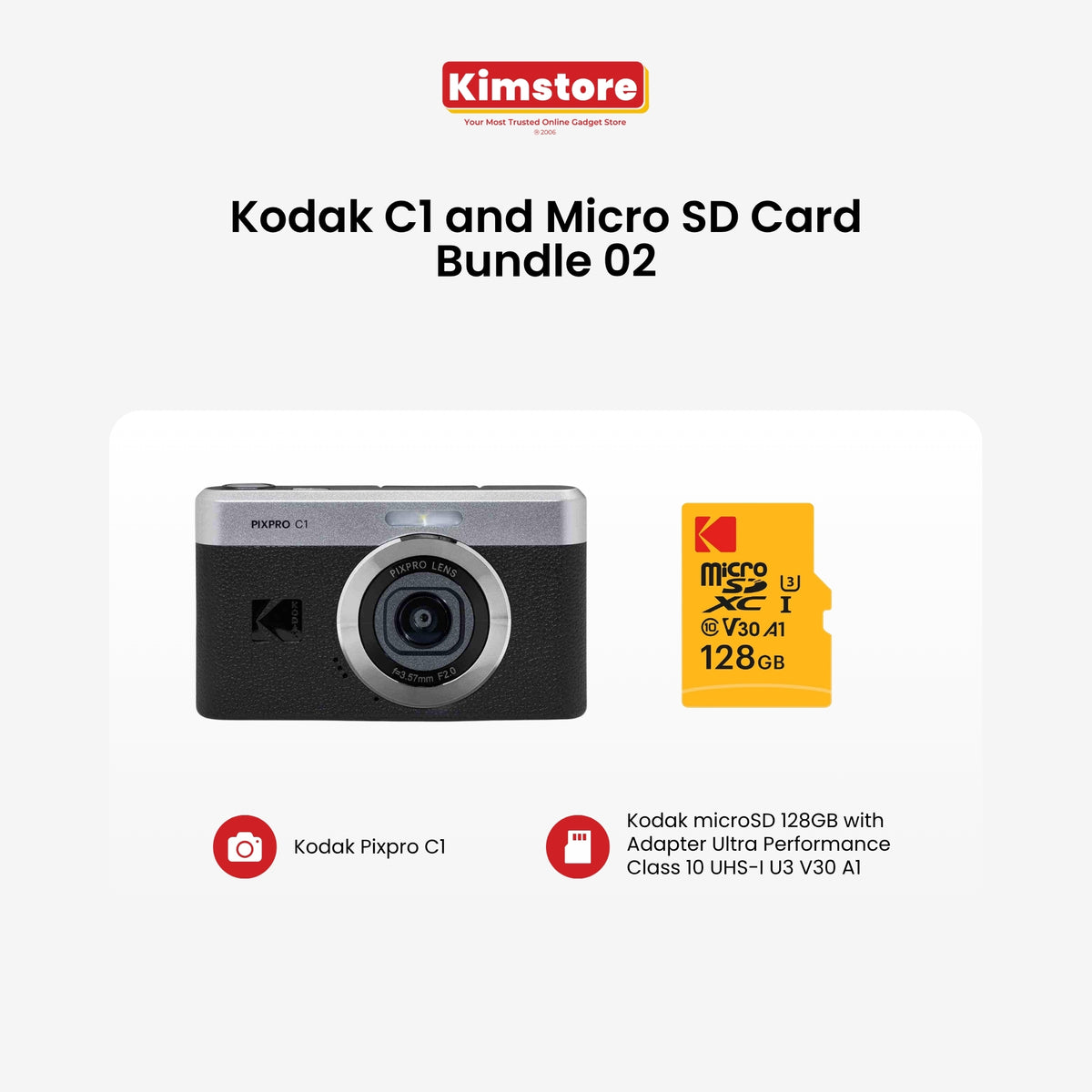 Kodak C1 and Memory Card Bundle