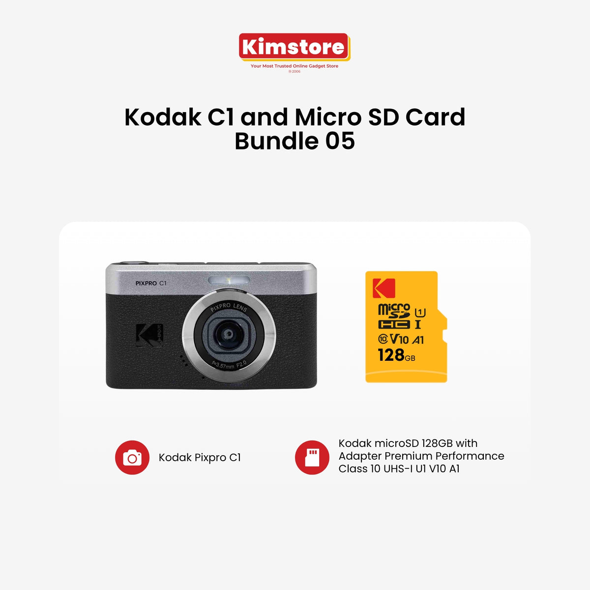 Kodak C1 and Memory Card Bundle